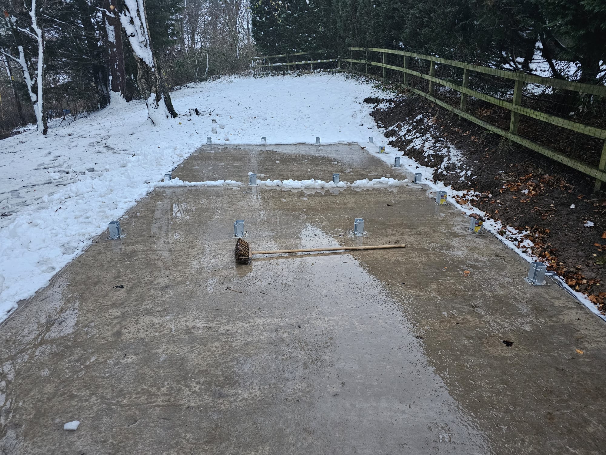 Before - Shed and log store